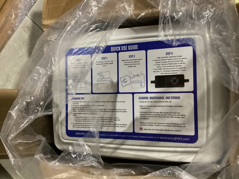 Condition photo showing Good Condition for Cold Therapy Machine for Shoulder After Surgery, Cold Therapy System with Leak-Proof Design,Timer, 5-Level Flow, 9 QT