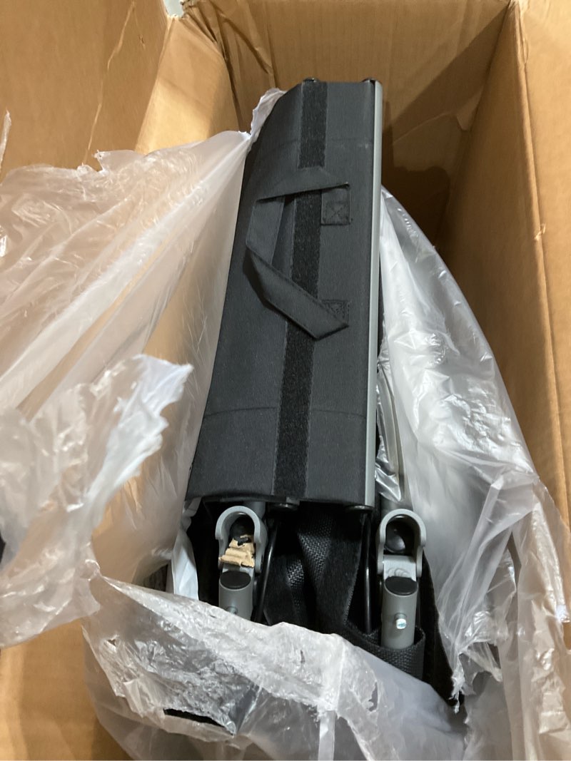 Condition photo showing As Is for Drive Medical AeroFly Ultra-Lite Wheelchair, 18” Seat Width and Swing-Away Footrests, Lightweight Folding Travel Wheelchair, Easy to Carry 13.3 lb Frame, Matte Grey