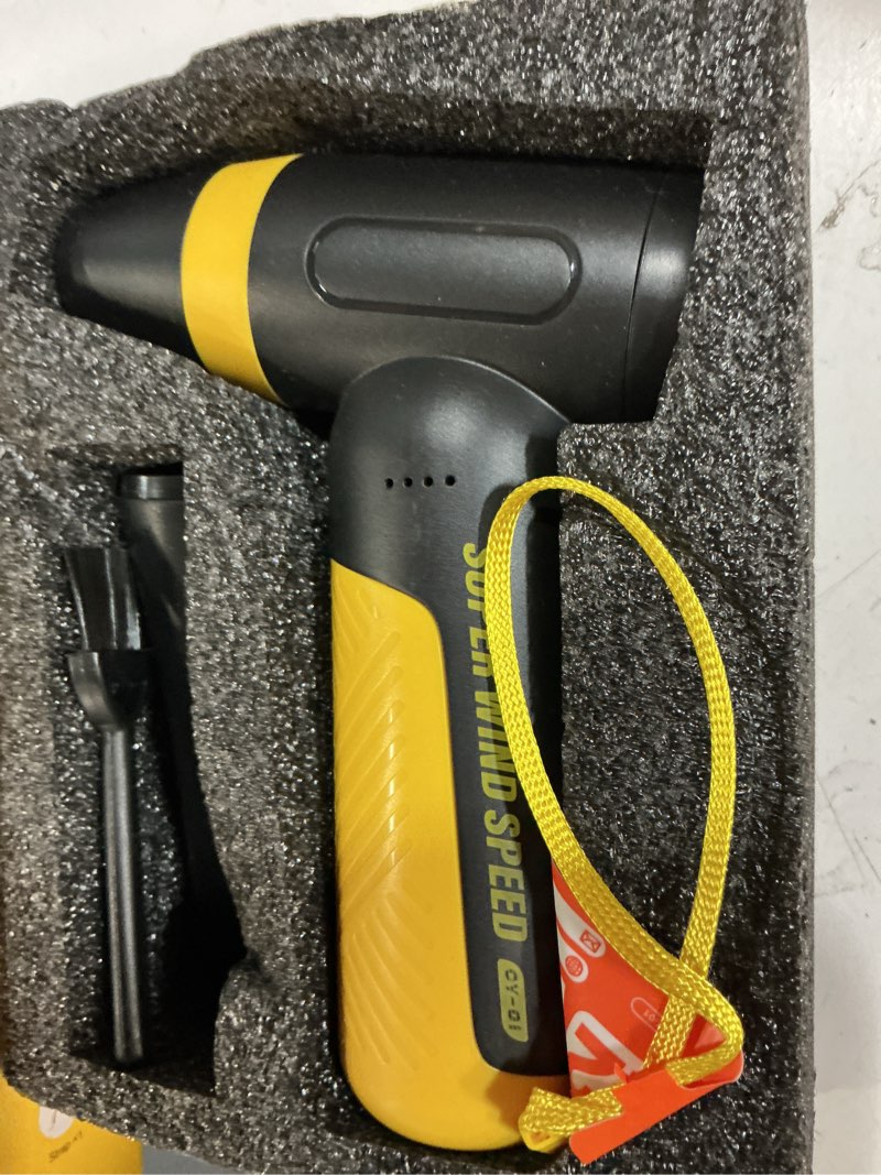 Condition photo showing New/Like New for electric compressed air duster & blower, 150000 rpm super power adjustable air duster, 3 speed cordless mini blower, usb rechargeable (5v/2a), portable dust remover for computer keyboard car
