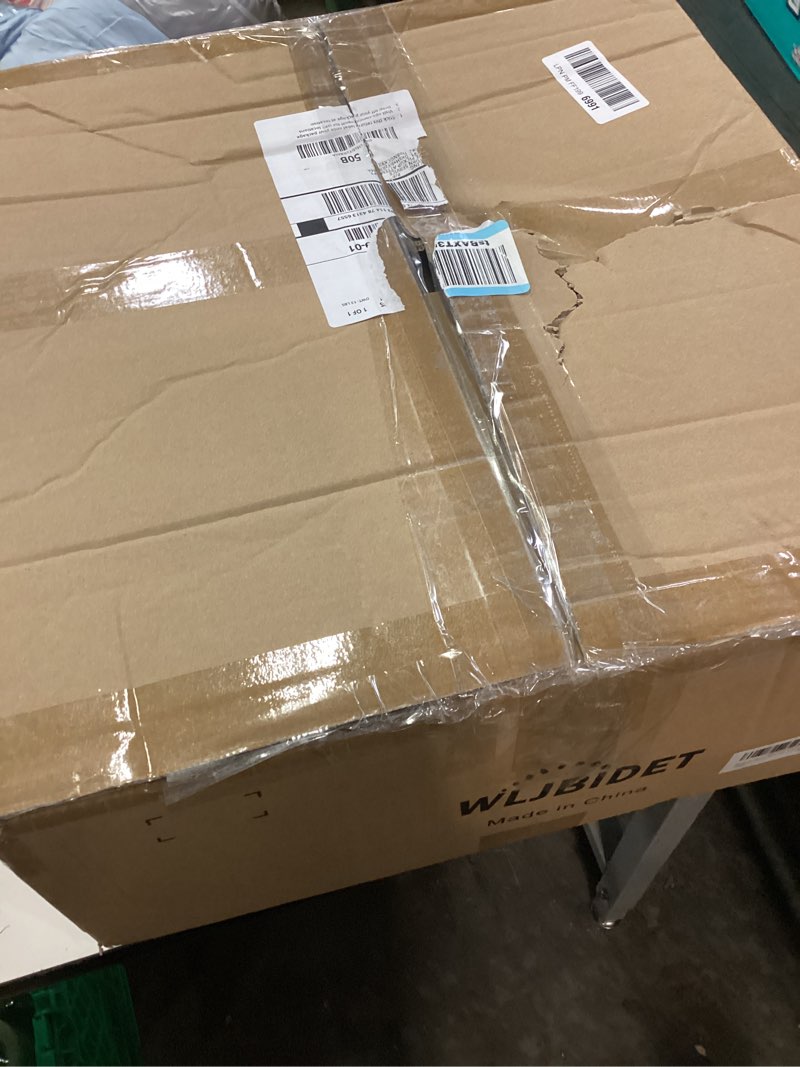 Condition photo showing New/Like New for toilet bidet seat, instant warm water, self-cleaning nozzle, multiple spraying modes, electric heated seat, warm air drying, soft closed lid, display screen, requires electricity, round