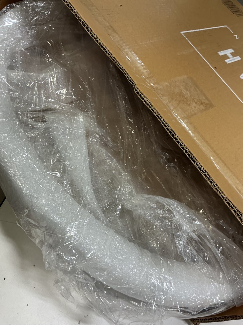 Condition photo showing Good Condition for MH London Lydia Round Small End Table & Side Table Solid Wood, Natural top with Black Metal Legs, Nightstand, 15.75"x15.75"x18"