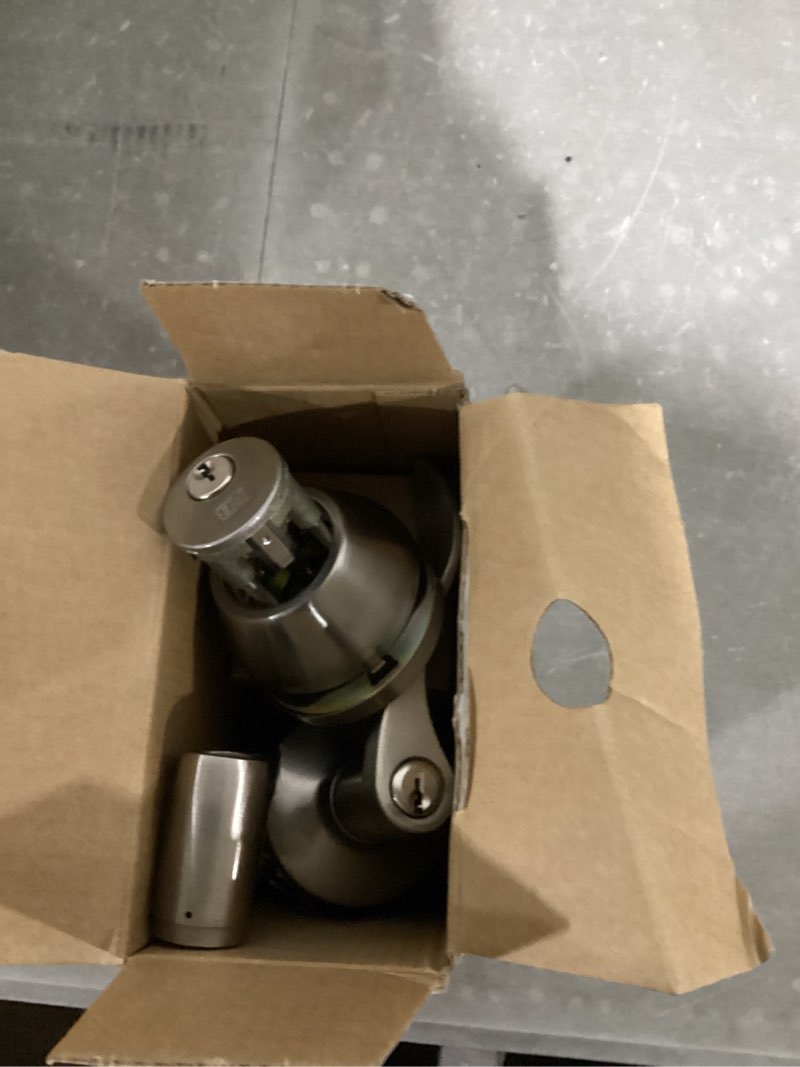 Condition photo showing Good Condition for reliabilt olivia satin nickel single-cylinder deadbolt exterior keyed entry door handle combo pack