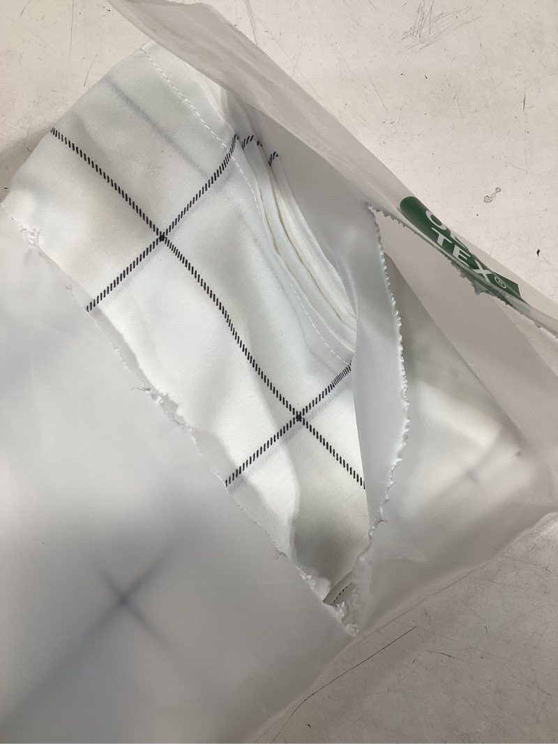 Condition photo showing Good Condition for jellymoni 100% natural cotton plaid standard pillowcases set, 2 pack white with black grid geometric pattern printed pillow covers with envelope closure(pillows are not included) 0603 20"×26"(pack of 2)