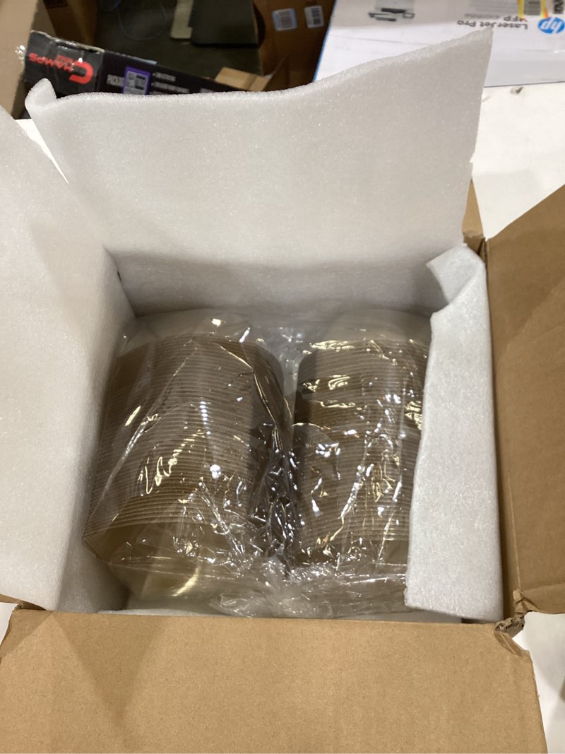 Condition photo showing Good Condition for Sliner 100 Pcs Square Plastic Bowls 8 oz Plastic Serving Bowls Disposable Chip Bowls for Parties Snack Fruit Candy Containers for Candy Buffet Salad Bar Buffet Containers Party Supplies (Gold Glitter) Gold Glitter 8 oz