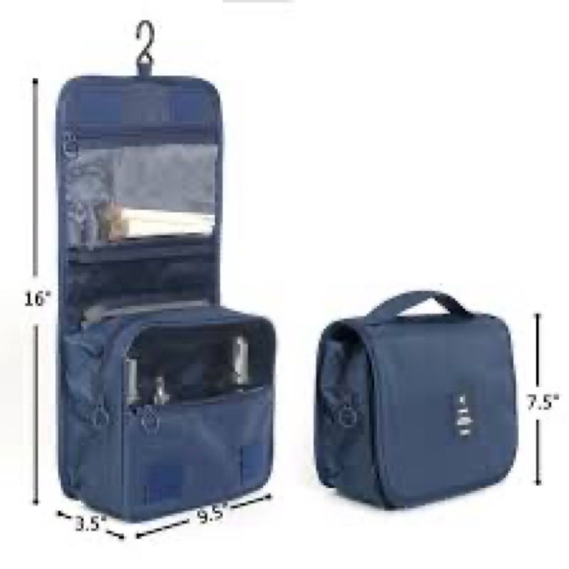 Hanging Travel Toiletry Bag for Women, Makeup Bag, Compact, sturdy, Lightweight, Waterproof, Simple and Practical, Functions As Both Cosmetic Organizer And Toiletry Bag (Woman, blue) Pink Woman