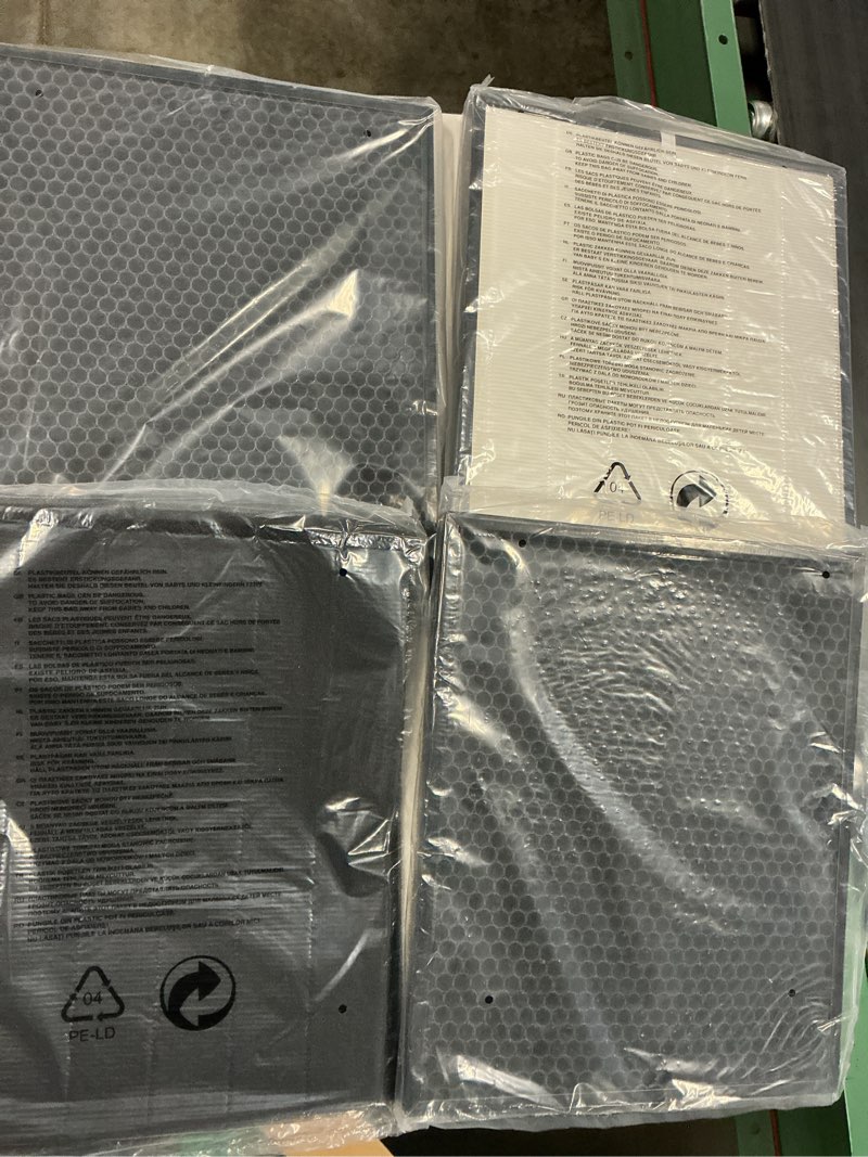 Condition photo showing New/Like New for replacement filter air purifier and activated carbon 4 pack (filter shelf
