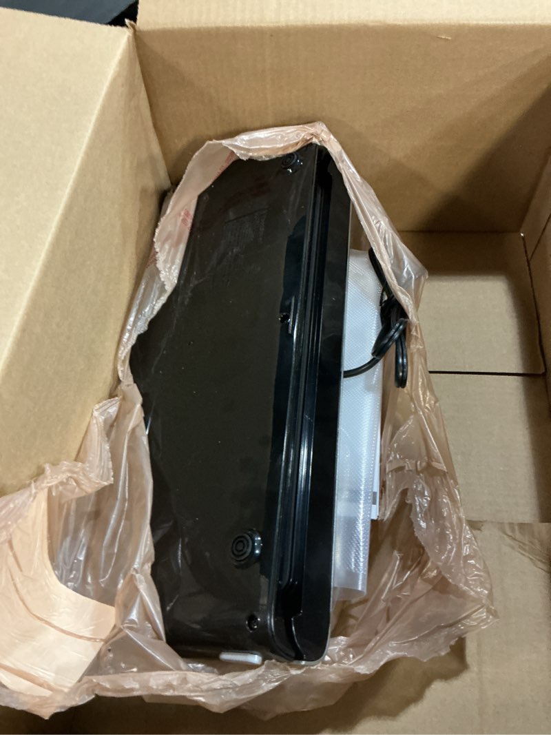 Condition photo showing As Is for foodsaver powervac compact vacuum sealing machine stainless steel & black vertical storage vs0150 | preserves freshness reduces bag waste for both dry and wet food