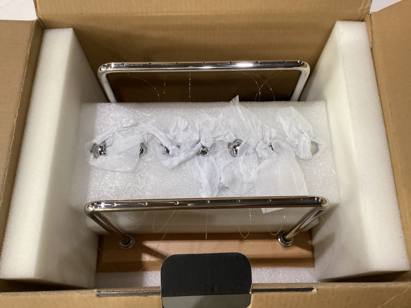 Condition photo showing Good Condition for used cerropi newton cradle balance balls, newton pendulum with 7 balls, classic newton swing ball, science physics gadget | desk toys & accessories, 55+ sec swingtime (beech & wood base) beech base 2e