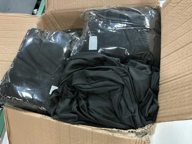 Condition photo showing Good Condition for (Similar)Fixwal 6 Pack Black Tablecloth, 60 x 102 Inch Polyester Fabric Rectangle Table Cloth Rectangular Table Covers 6ft for Party, Banquet, Dining, New Year Decorations, Graduation Black 60\"*102\" - 6 Pack