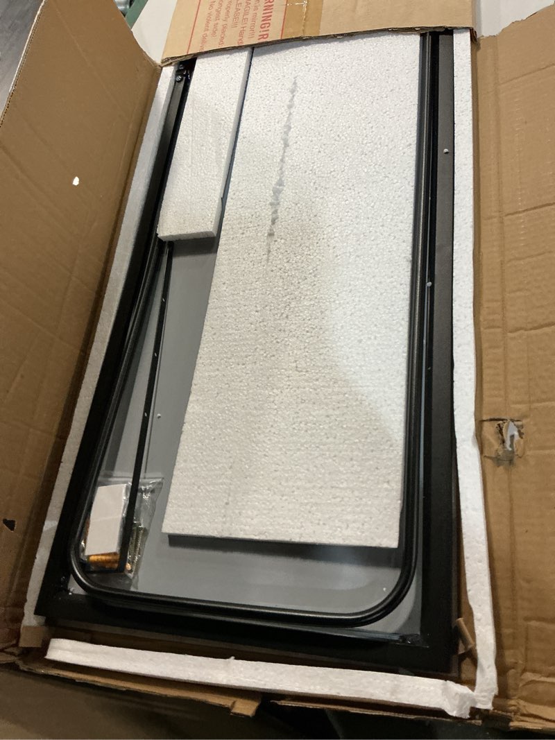 Condition photo showing Good Condition for (unknown size)full length rectangular wall mount bathroom vanity mirror with stand aluminum alloy thin frame in black