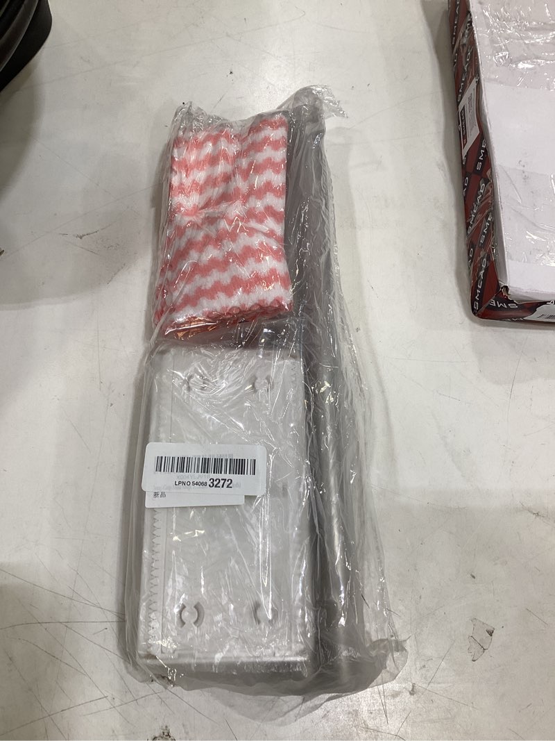 Condition photo showing Good Condition for snap grip mini mop, zero touch minimop, disposable clip mopstick reusable cloths, retractable gap dust cleaner flat mops with locking head & sweeping cloths (1*mop+5*cloth)