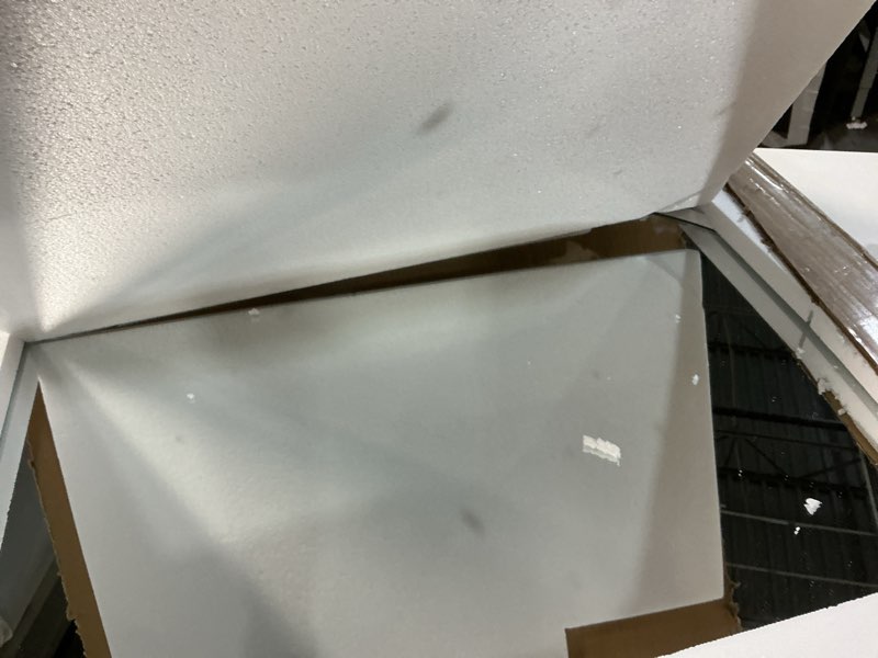 Condition photo showing Good Condition for 22" x 30" Silver Arched Mirror, Arch Bathroom Vanity Mirror, Modern Aluminum Alloy Metal Frame Arch Mirror for Living Room, Bedroom, Entryway, Tempered Glass, Shatter Proof, Anti-Rust 30"L x 22"W Arched Silver