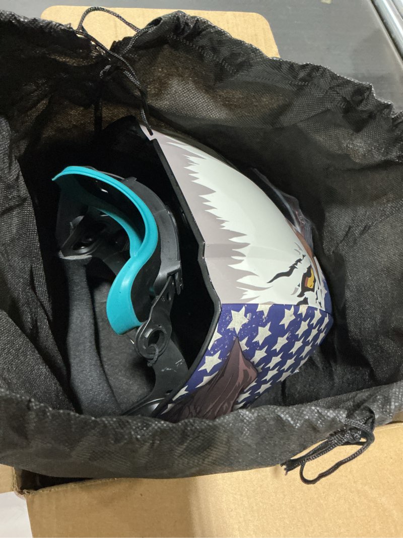 Condition photo showing Good Condition for andeli welding helmet - panoramic 180° view 3.94"x3.74",true color auto darkening welding helmet with light, 6 arc sensor, 4/5-8/9-13 type-c charging monerae-led