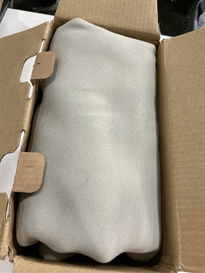Condition photo showing New/Like New for miulee cobblestone blackout curtains for bedroom living room 84 inches long 2 panels, thermal insulated room darkening drapes solid grommet noise reduction light blocking window treatments 40x84 inch 40"w x 84"l (pack of 2) cobblestone