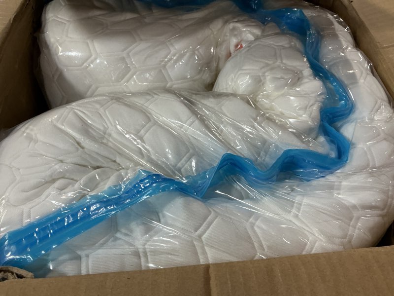 Condition photo showing As Is for Dormeo Premium King Cooling Mattress Topper - 3-Zone Octaspring? Technology for Optimal Back Support, Anti-Slip Bottom King (76x80x3 inches)