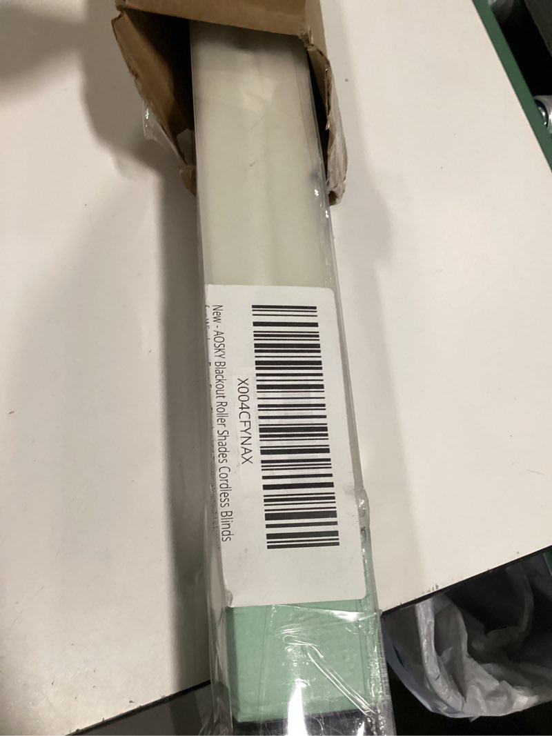 AOSKY Blackout Roller Shades Cordless Blinds for Windows, Free-Stop Shades with Valance, Thermal Ins