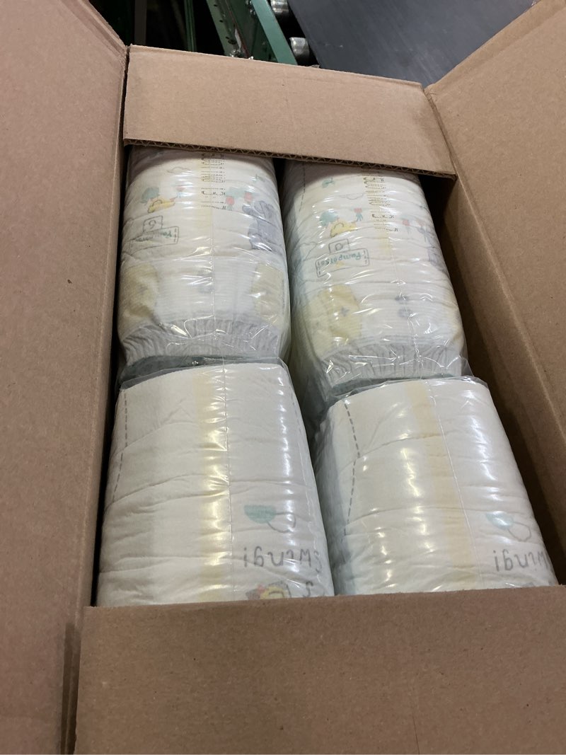 Condition photo showing New/Like New for pampers swaddlers diapers, size 6 (23-44 lbs), 108 count, absorbent, keeps baby dry and comfortable, skin safe disposable baby diaper (packaging may vary) size 6 108