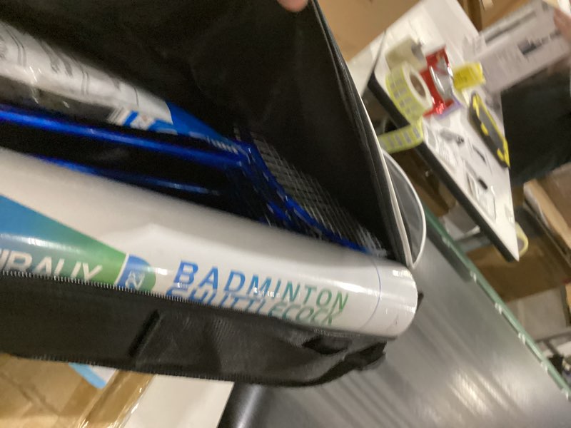 Condition photo showing New/Like New for hiraliy badminton rackets set for backyards, badminton set, includ 2/4 rackets, 6/12 birdies, 1 carrying bag, outdoor game for adult family beginner 4 player(4 racket 12 birdies)