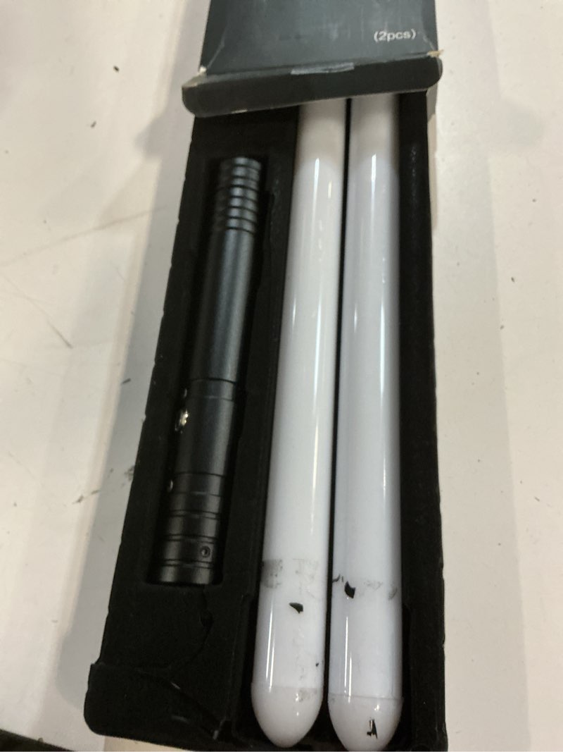 Condition photo showing Good Condition for juxaxia lightsaber, led light saber with 15 rgb colors, lightsabers for 3 modes, light sabers with connectors, lightsabers for dueling, lightsaber toy for adults, kids, 2 pack(black) adult premium edition- 2.0(metal, 38in)