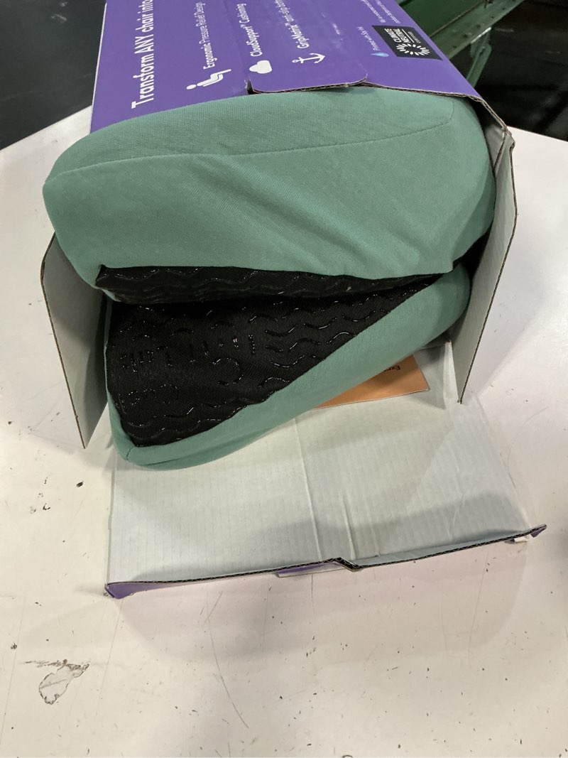 Condition photo showing Good Condition for c cushion lab patented pressure relief seat cushion for long sitting hours on office/home chair, car, wheelchair - extra-dense memory foam for hip, tailbone, coccyx, sciatica - wellness green