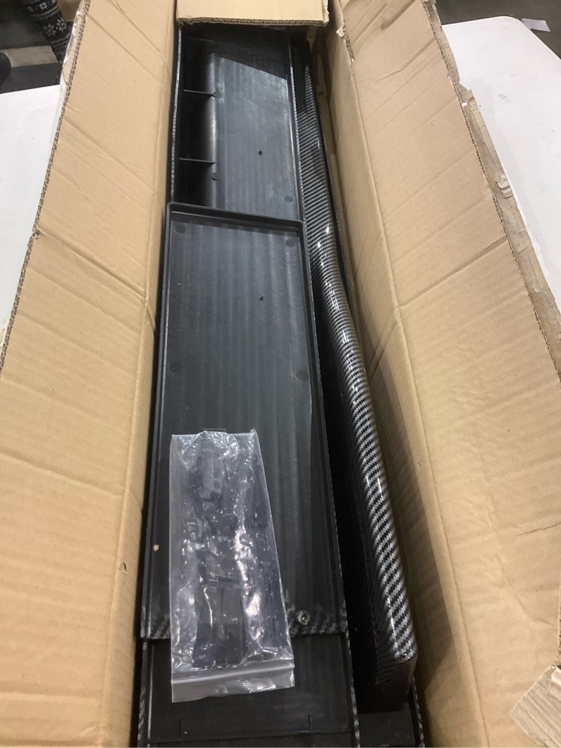 Condition photo showing Good Condition for 78-3/4" Universal Car Side Skirt 200CM Extension Rocker Panel Body Kit Lip Splitters, Carbon Fiber Carbon fiber 78.75"
