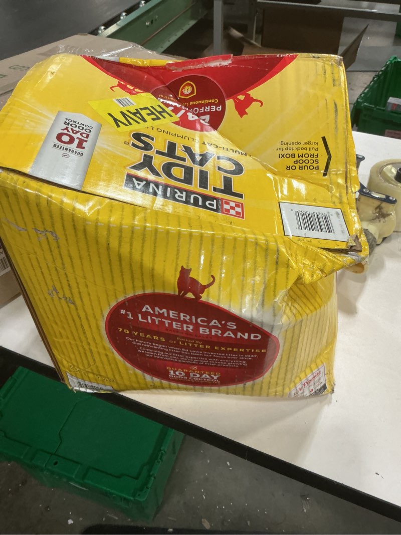 Condition photo showing New/Like New for purina tidy cats clumping cat litter, 24/7 performance multi cat litter - 38 lb. box 38 pound (pack of 1)