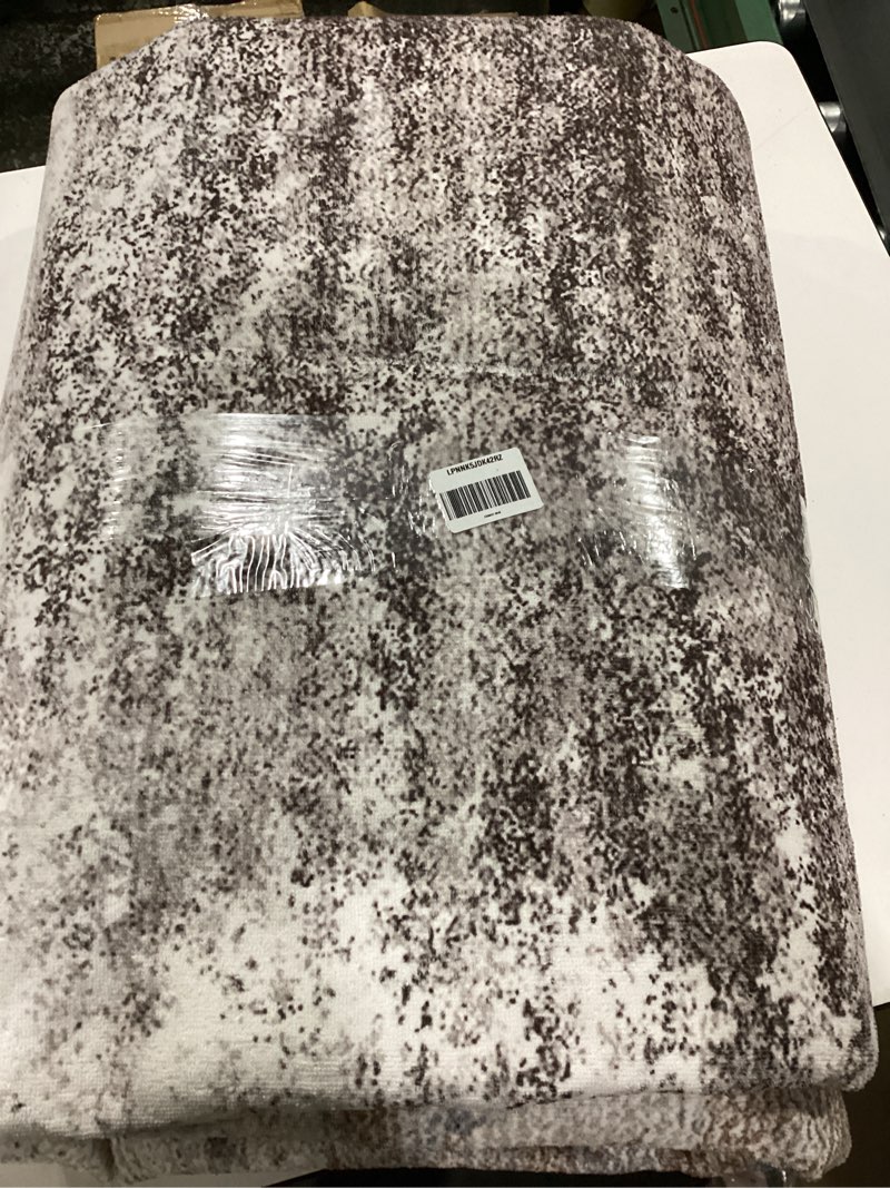 Condition photo showing Good Condition for Area Rug 8x10 Vintage Rug: Large Washable Indoor Medallion Rugs Low Pile Distressed Floor Carpet Retro Accent Rug for Living Room Bedroom Kitchen Dining Table Home Office(Beige, 8'x10') Beige 8' x 10' (Rectangular)
