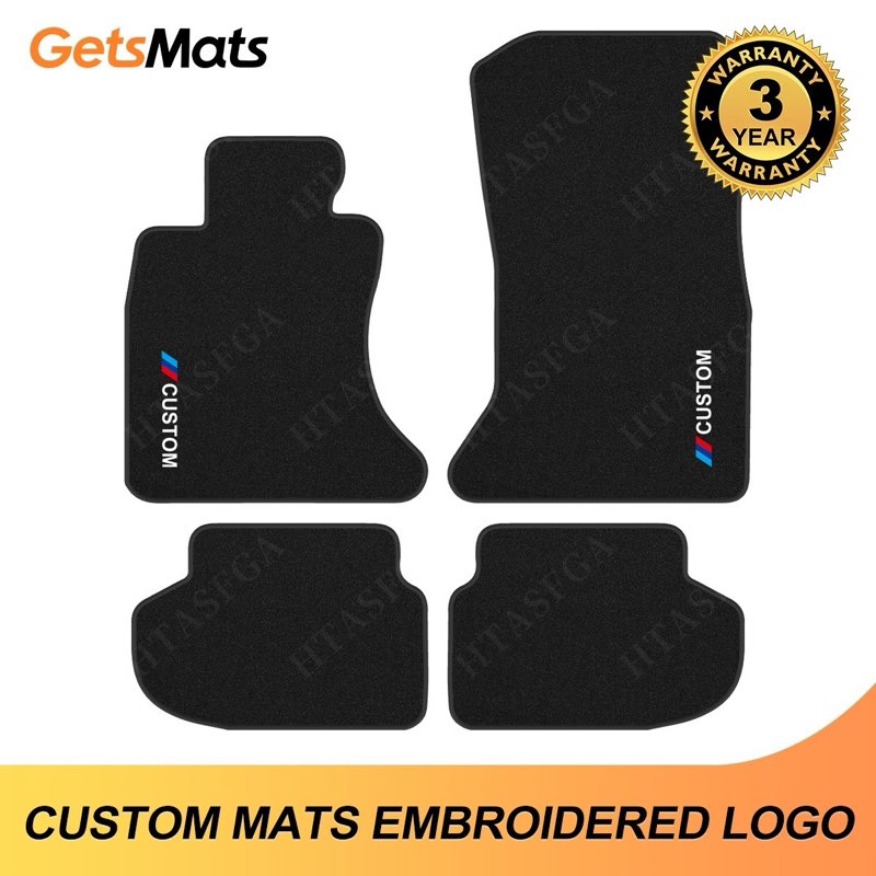 fit bmw 5 series f10 2009-2017 quality velour carpet car floor mats liners