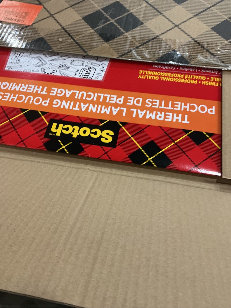 Condition photo showing New/Like New for Scotch Thermal Laminating Pouches, Legal Size 11 x 17 Inches, 25 Pack Laminating Sheets, 3 Mil, Education Supplies & Craft Supplies, For Use With Thermal Laminators