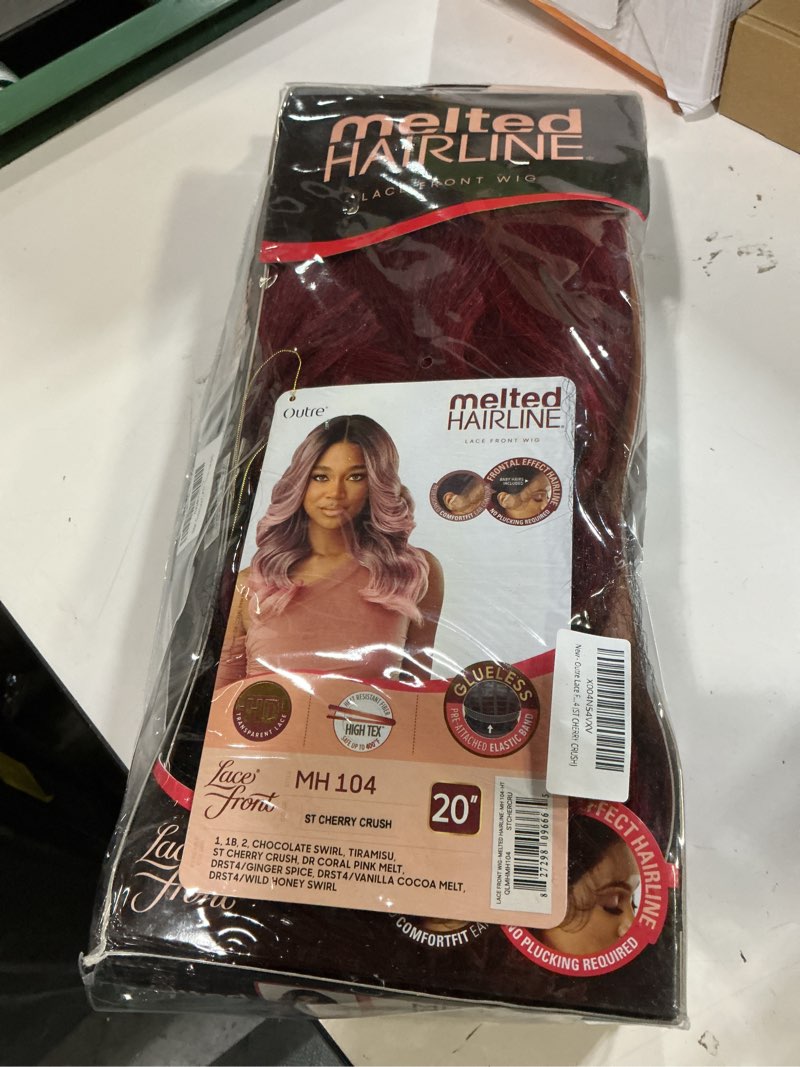 Condition photo showing Good Condition for outre lace front wig - melted hairline - mh 104 (st cherry crush)