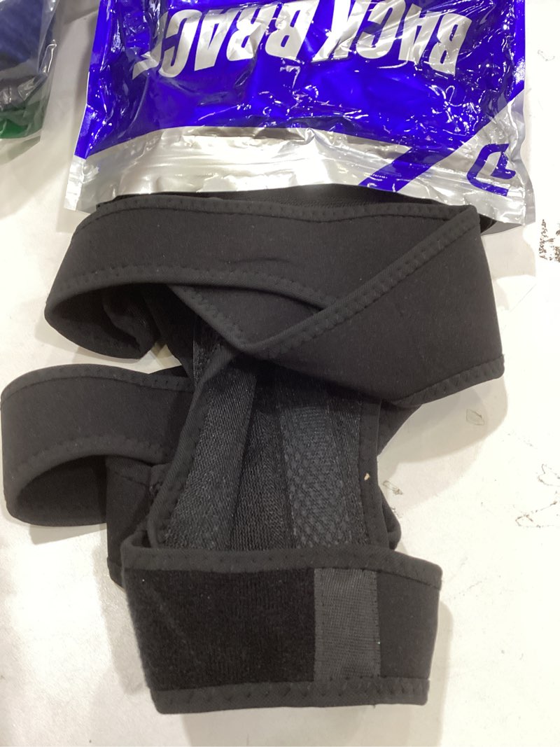 Condition photo showing Good Condition for Posture Corrector for Women & Men, Back Brace Advanced Full Back Support for Upper & Lower Back Pain Relief, Spine, Neck, and Hump, X-Style Medical-Grade Lumbar Support System with Adjustable Shoulder Straightener and Breathable Design for Long Sitting and Exercise Black Medium (Waist 35"-39")