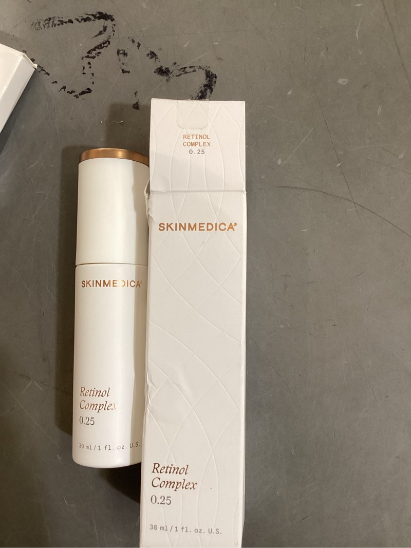 Condition photo showing Good Condition for skinmedica retinol serum 0.25 complex - serum for face, age-defying advanced retinol cream that renews skin and diminishes the appearance of fine lines and wrinkles - 1 fl oz 0.25 complex set