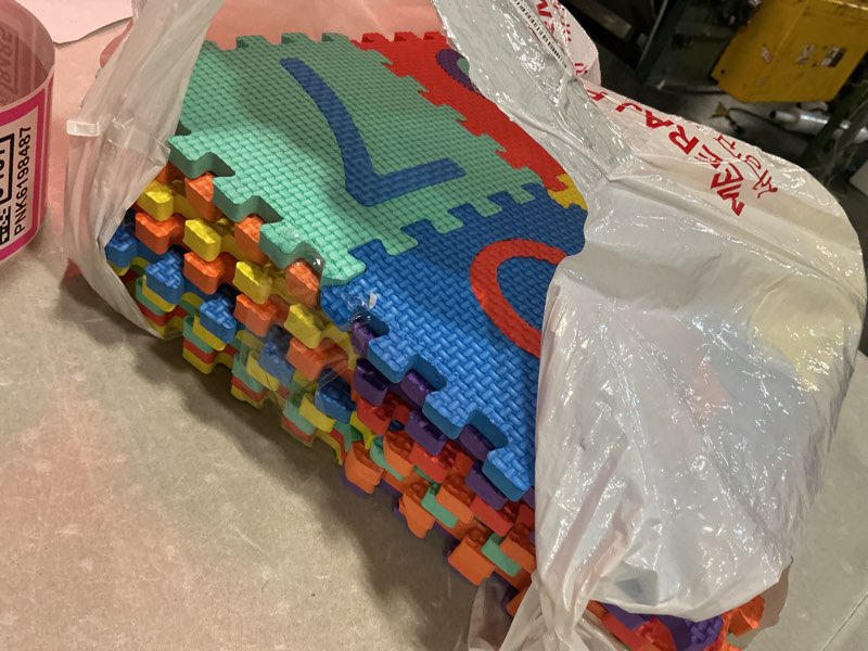 Condition photo showing Good Condition for kangler kids foam puzzle play mat 5.9inch x 5.9inch (36-piece set) interlocking eva floor tiles with alphabet and numbers
