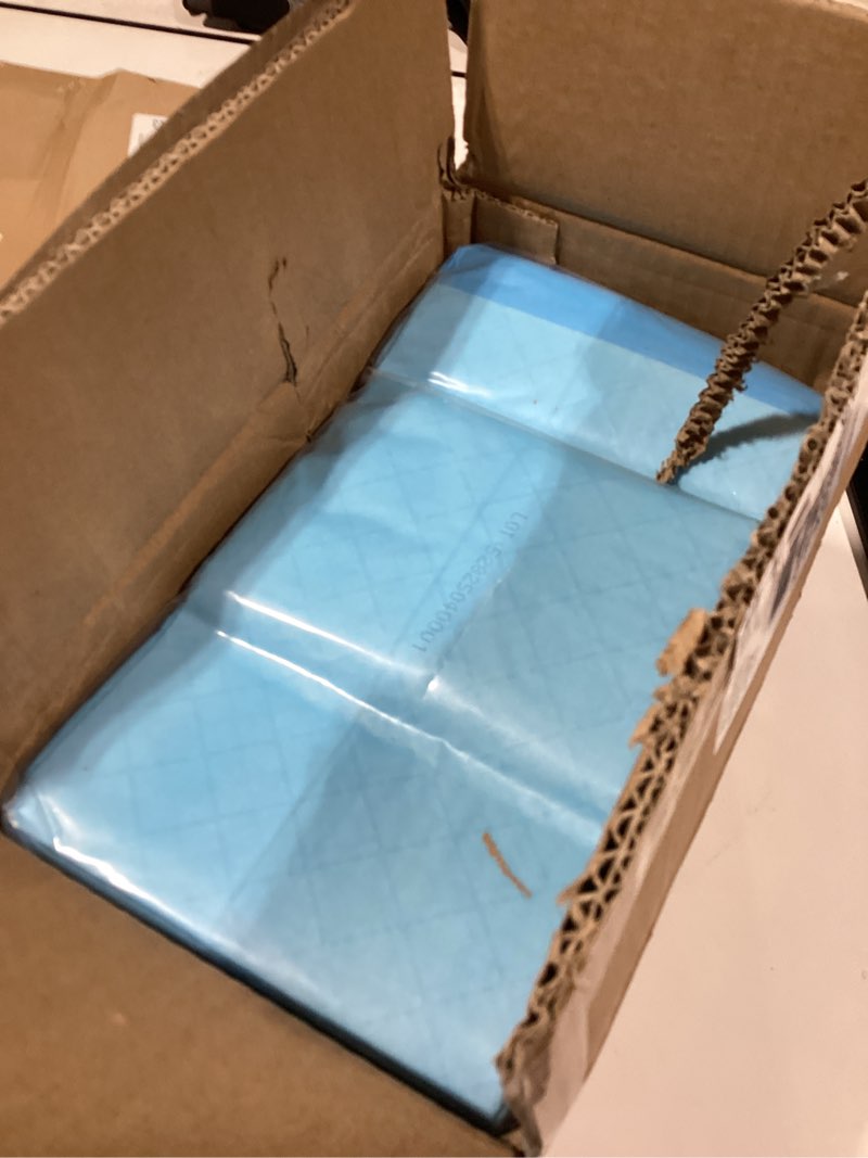 Condition photo showing As Is for medline light absorbency underpad, 23" x 36", 50 count, disposable bed, furniture & surface protection, for kids, adults, elderly, puppy pad, changing pad, incontinence pee pad, chucks 23" x 36" (50 count)