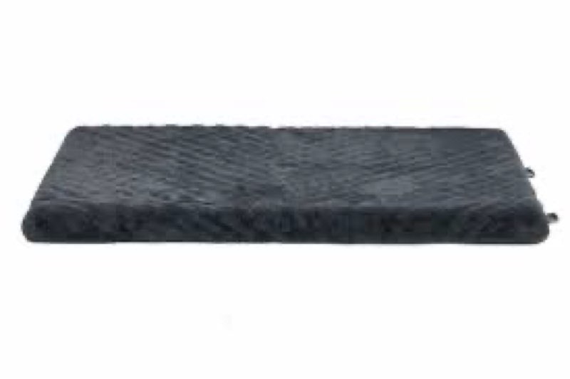 Bed Furhaven Plush black large Pet Bed Perspective front