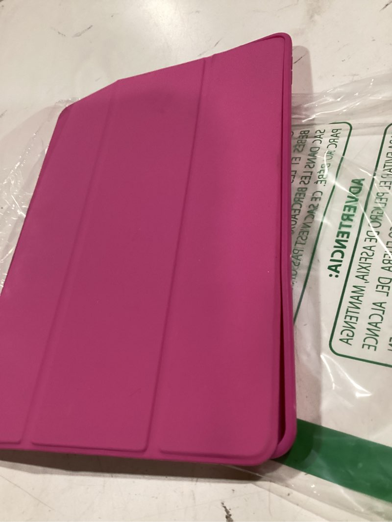 Condition photo showing Good Condition for iMieet iPad 9th Generation Case 2021/iPad 8th Generation Case 2020 10.2 Inch with Pencil Holder, iPad 7th Gen 2019 Case with Soft Baby Skin Silicone Back, Auto Wake/Sleep Cover (Pastel Violet)