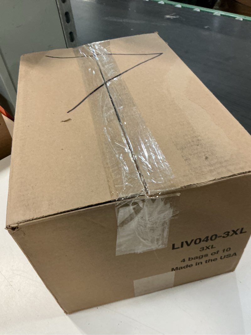 Condition photo showing New/Like New for livdry overnight protective underwear 3xl 40 count white 72-92" waist xxxl
