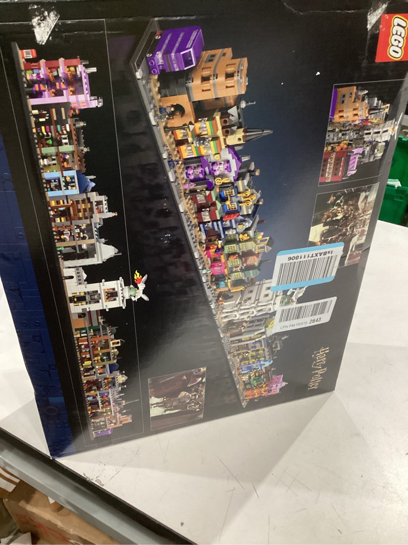Condition photo showing New/Like New for LEGO Harry Potter Diagon Alley Wizarding Shops Building Set for Adults - Collectible Kit for Harry Potter Fans with 12 Microfigures - Gift Idea for Men, Women, Fans - 76444