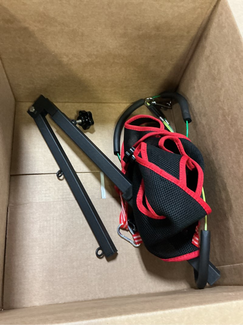 Condition photo showing As Is for Dog Grooming Arm with Pet Grooming Hammock, getlstub 35" Pet Grooming Table Arm with Adjustable No Sit Haunch Holders, Dog Grooming Stand with Loop Noose for Small and Medium Pets Black