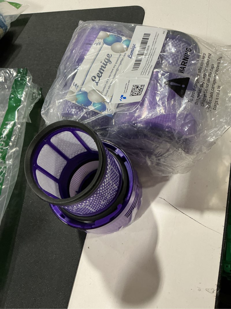 Condition photo showing Good Condition for lemige 3 pack vacuum filters replacement parts compatible with dyson v11 torque drive v11 animal v11 complete v11 extra v15 detect v15s detect submarine vacuums, compare to part 970013-02
