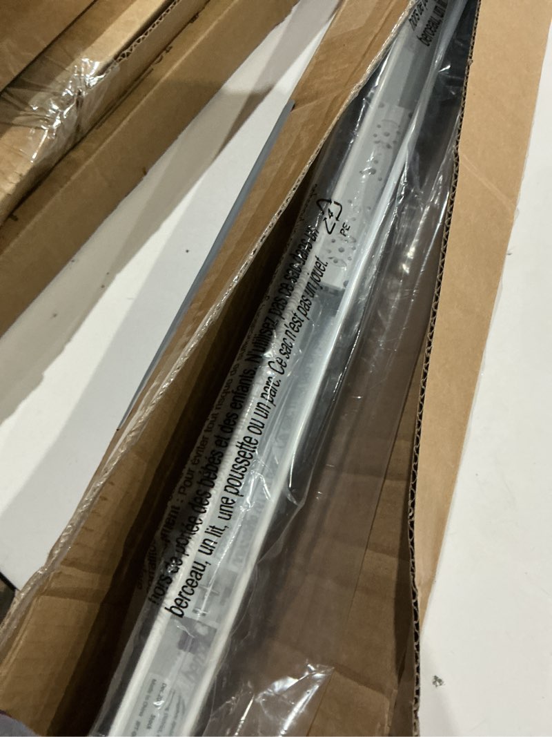 Condition photo showing Good Condition for lazblinds cordless cellular shades, no tools no drill blackout honeycomb shades pleated blinds for windows, 32'' w x 36'' h, silver white blackout-silver white 32'' w x 36'' h