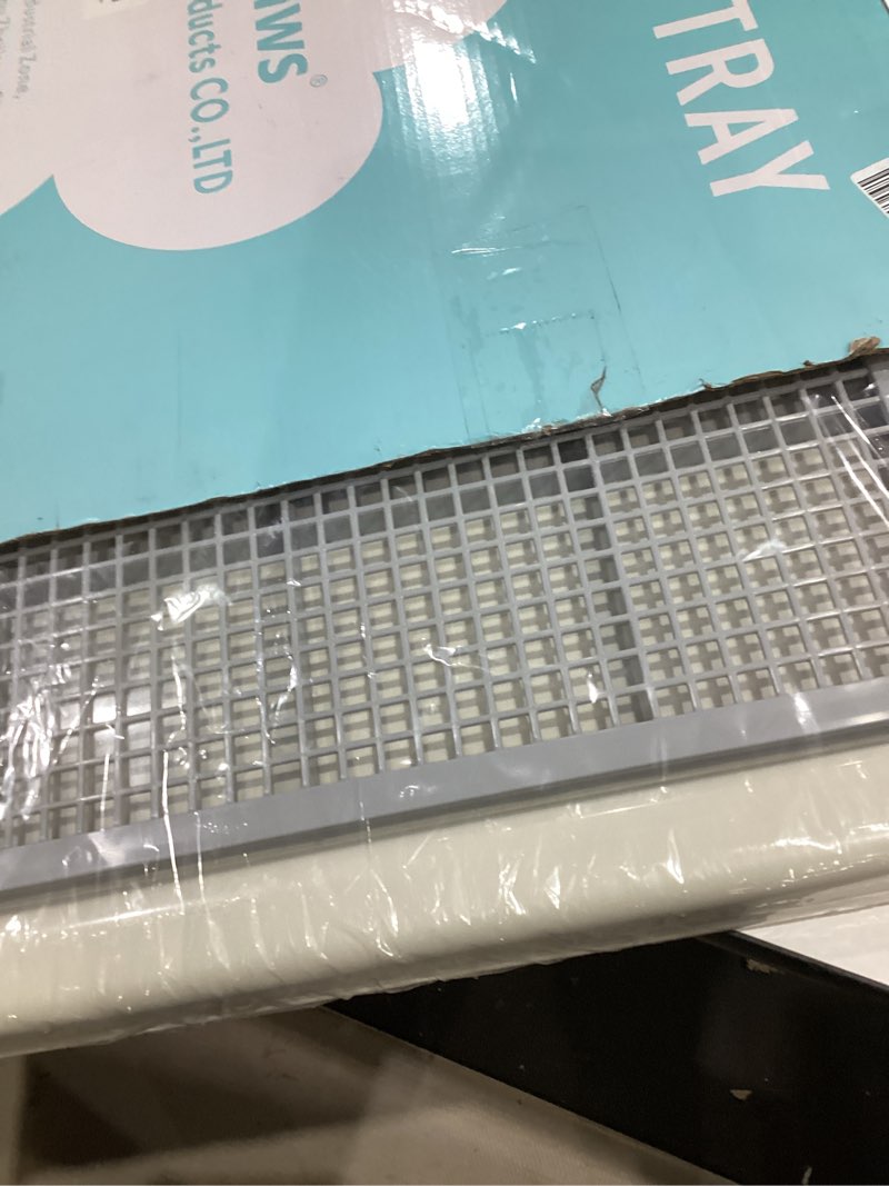 Condition photo showing New/Like New for smart paws 3 sizes small puppy dog toilet,poodles training tray,yorkie pet pads holder 21.65x17.71 inch (pack of 1)