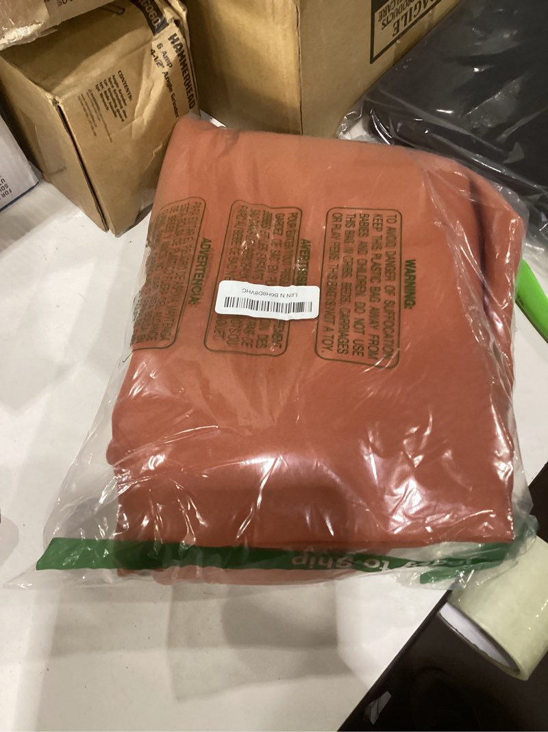 Condition photo showing Good Condition for YoungsTex Terracotta Blackout Kitchen Curtains 48 Inch Length - Short Burnt Orange Thermal Insulated