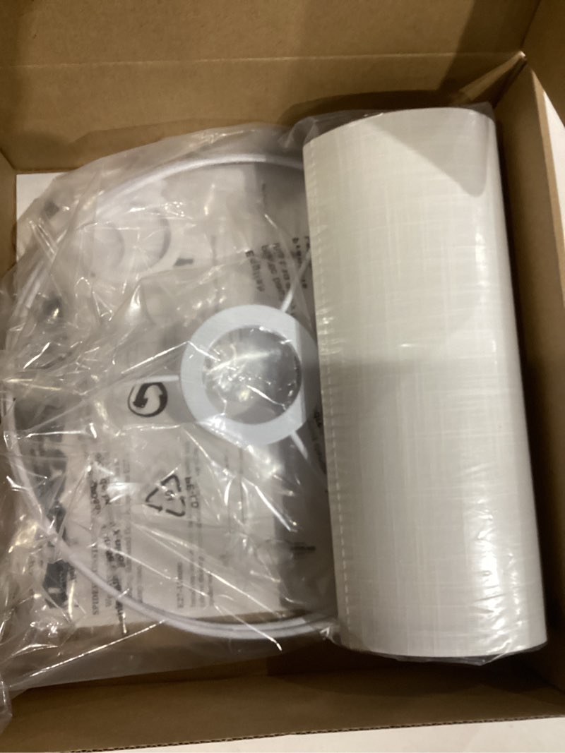 Condition photo showing New/Like New for White Lamp Shade, Small Drum Lampshade 8.7" Top x 8.7" Bottom x 8.8" High (Spider), Replacement Lamp Shade Natural Linen Hand Crafted for Table Lamps Floor Lamps Chandelier Lamp, Assembly Required