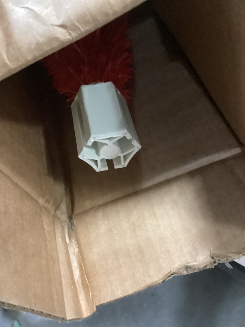 Condition photo showing As Is for Nearly Natural 3ft. Red Artificial Christmas Tree with 50 LED Lights and 118 Bendable Branches