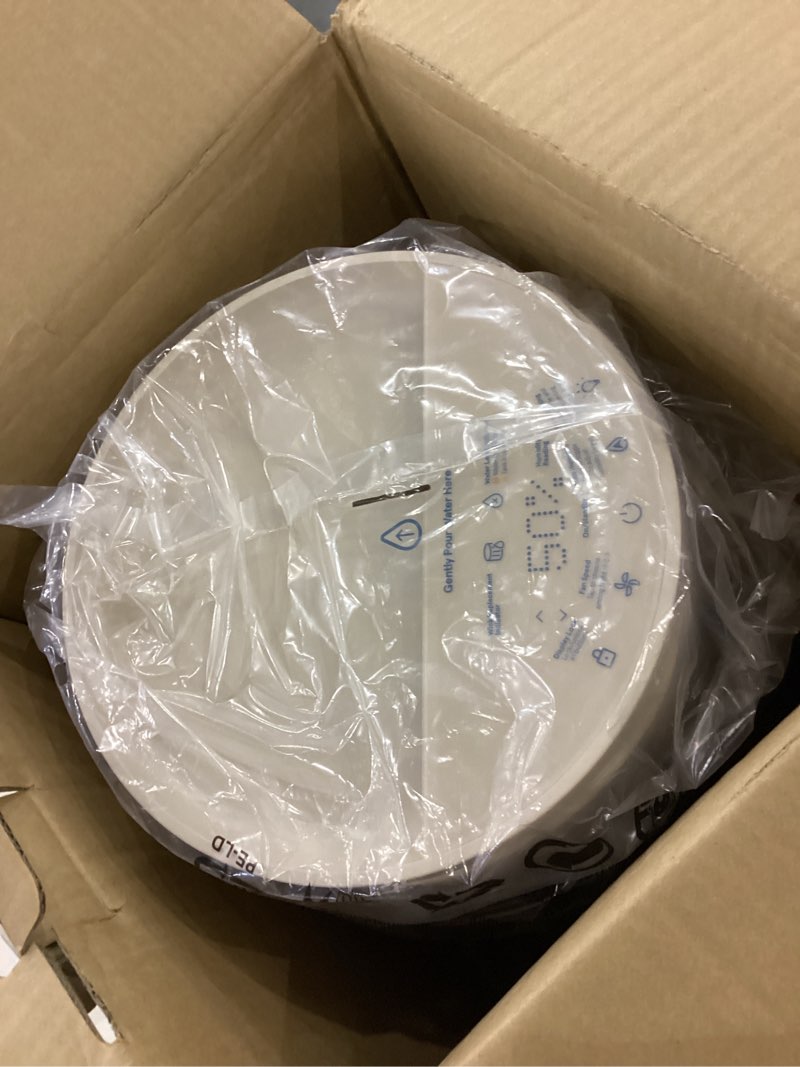 Condition photo showing New/Like New for BLUEAIR Room Humidifier - DreamWell - 48Hr Top-Fill Mist-Free InvisibleMist Technology Aroma Stone for Essential Oils and Soothing Mood Lighting - Quiet Operation for Bedroom and Home Use, Beige