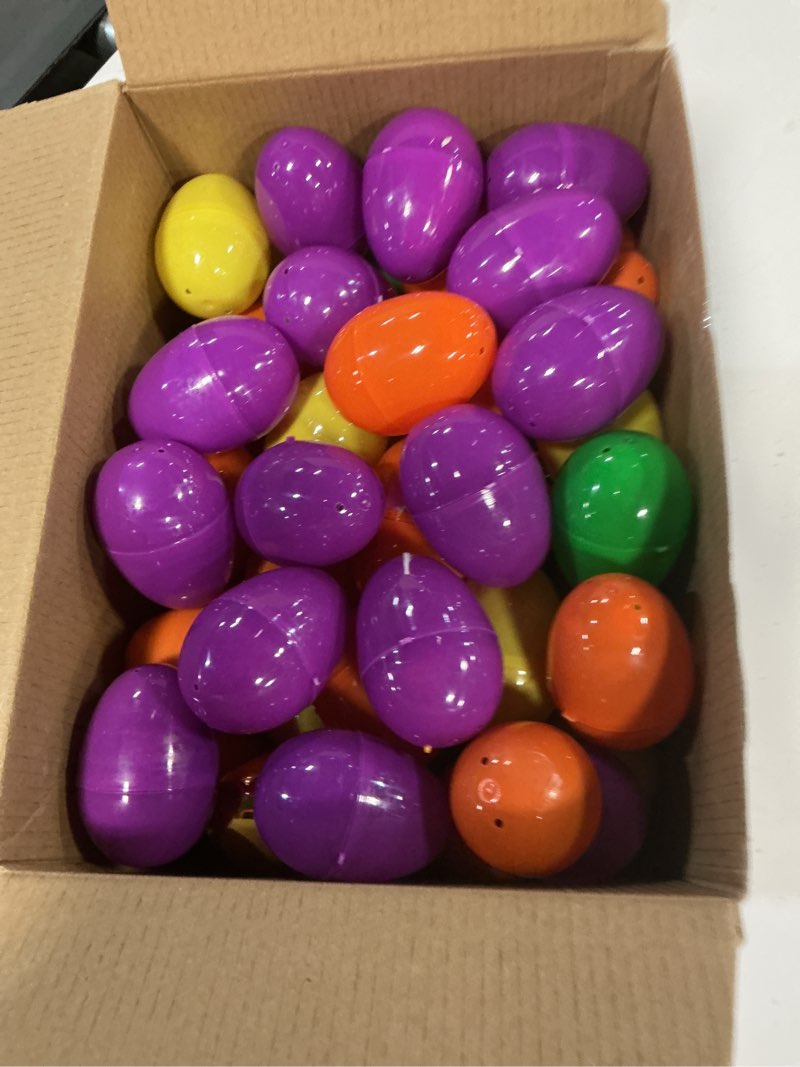 Condition photo showing New/Like New for grastfu 100 pack prefilled easter eggs with assorted toys inside 6 surprise golden eggs, 100 plastic easter eggs fillers with fidget toys, easter basket stuffers hunt party favors for kids boys girls