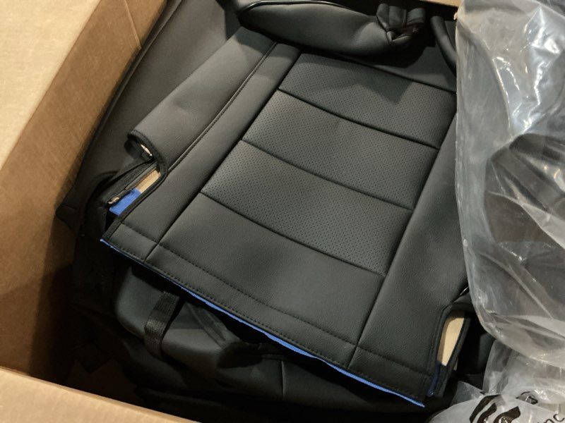 Condition photo showing Good Condition for ekr grand highlander seat covers full set,automotive seat covers for toyota grand highlander 2024 2025 2026,2nd row captain chairs-faux leather(black) black 2024-2026 grand highlander 7 seats
