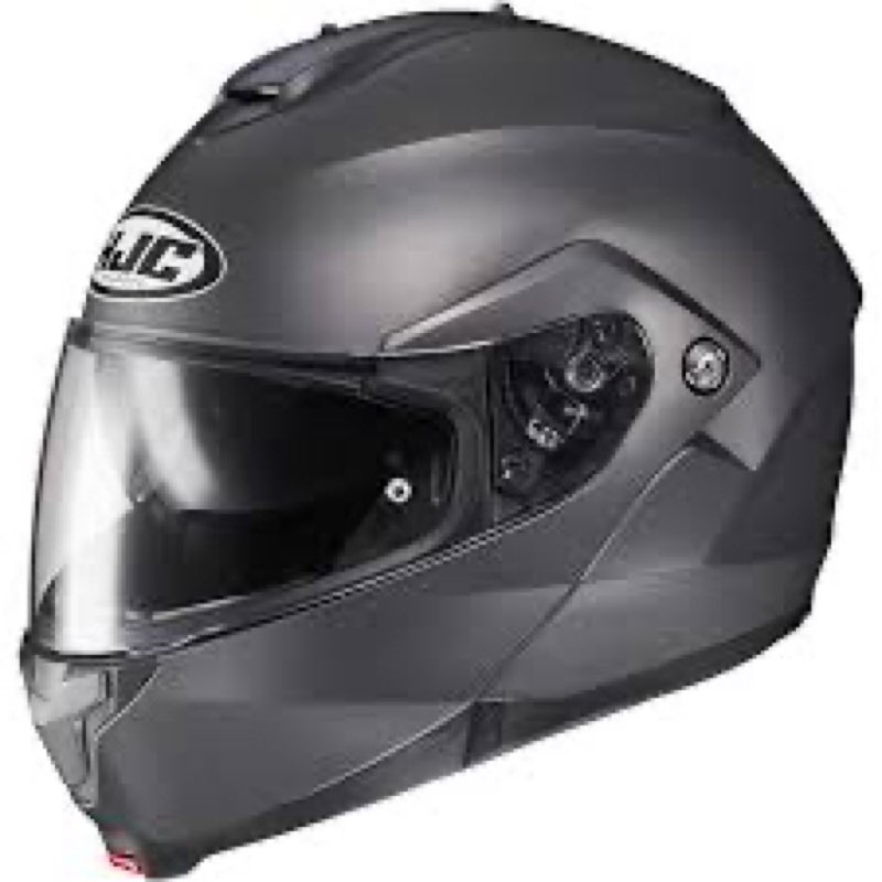 HJC C91 Solid Modular Motorcycle Helmet with HJ-17 Pinlock Shield, DOT Approved (Semi Flat Titanium, Large) Semi Flat Titanium Large