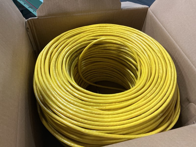 Condition photo showing Good Condition for MONK CABLES | CAT6 Plenum Cable 1000ft | UTP, 23AWG, 550MHz | DSX-8000 Certified | Most Certified Cable of The Whole Market (Yellow)